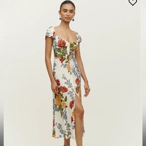 Reformation floral baxley dress size 10